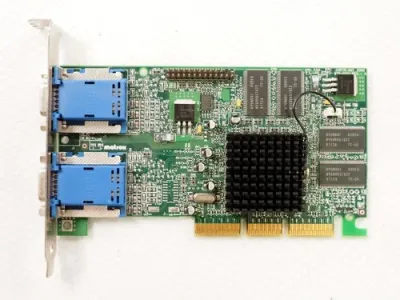 0608UX-16551 - Matrox 32MB AGP with Dual VGA Outputs Video Graphics Card