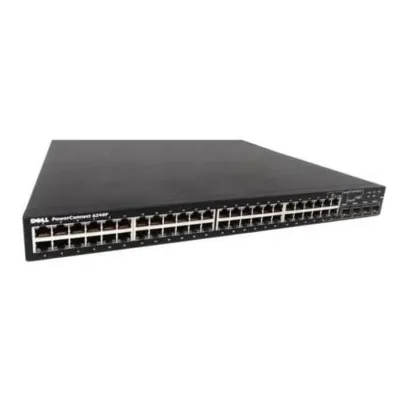 06248P - Dell PowerConnect 6248P 48 x Ports 10/100/1000Base-T PoE + 4 x Ports Shared SFP Layer 3 Managed Gigabit Ethernet Network Switch