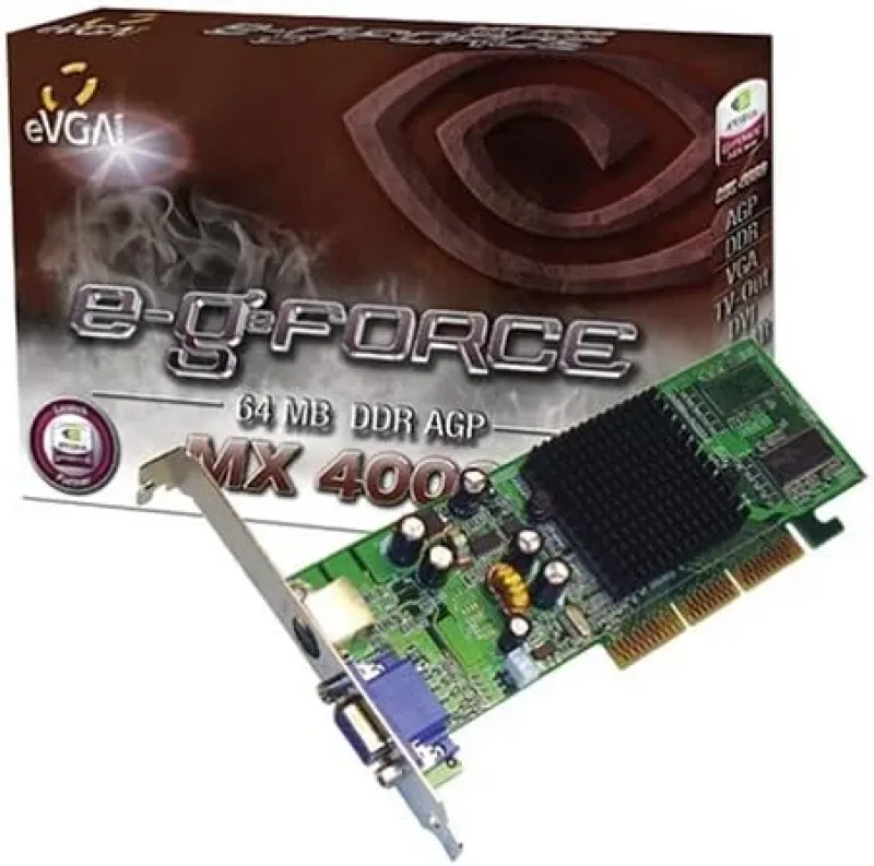 064-A8-NV93-TR - EVGA GeForce MX4000 64MB DDR 32-Bit AGP 4X/8X Video Graphics Card