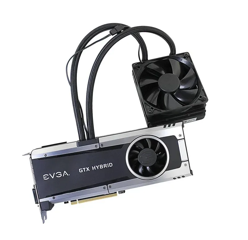 06G-P4-1996-LA - EVGA GeForce GTX 980 Ti HYBRID 6GB 384-Bit GDDR5 PCI Express 3.0 DVI-I/ HDMI/ 3x DisplayPort Video Graphics Card