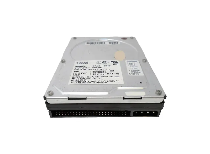 06H9543 - IBM Travelstar 540MB 3800RPM SCSI 50-Pin 64KB Cache 2.5-inch Hard Drive