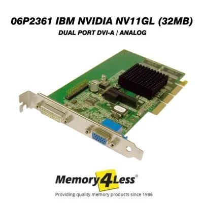 06P2361 - IBM nVidia NV11GL 32MB Dual Video Card