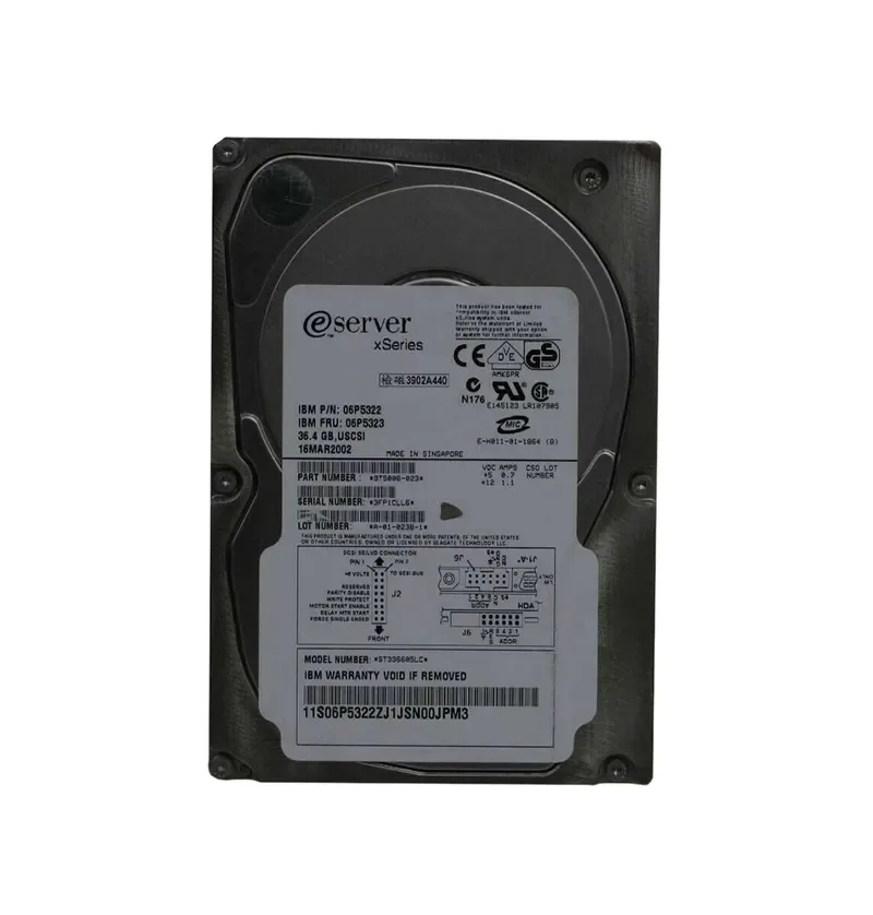 06p5322 - IBM 36.4GB 10000RPM Ultra-160 SCSI 3.5-inch Hot Pluggable Hard Drive with Tray