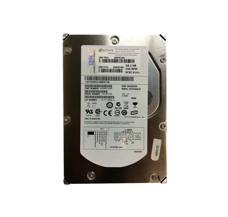 06P5346 - IBM 18GB 15000RPM Ultra 160 SCSI 3.5-inch Hard Drive
