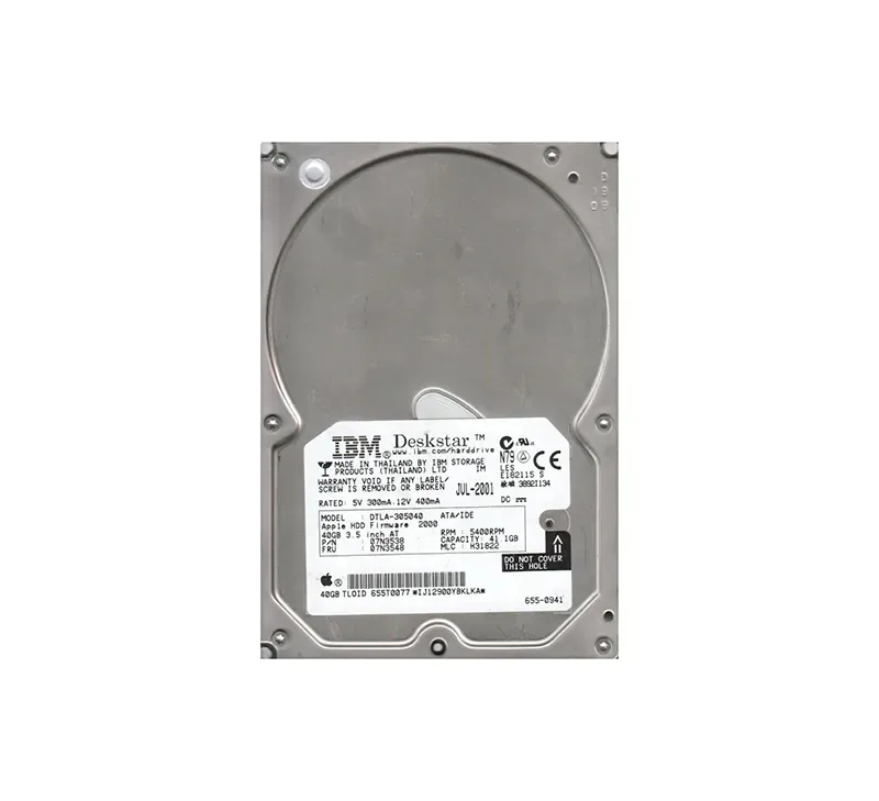 07N3538 - IBM Deskstar 40GV 41.1GB 5400RPM ATA-100 512KB Cache 3.5-inch Hard Drive