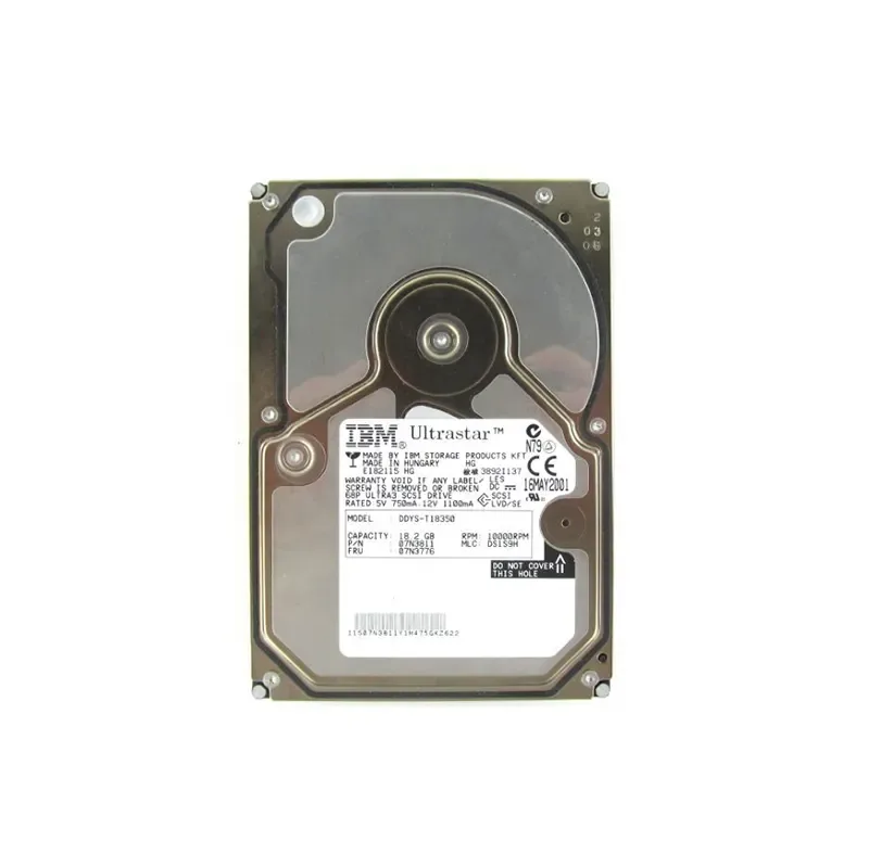 07N3811 - IBM 18GB 10000RPM Ultra 160 SCSI 3.5-inch Hard Drive