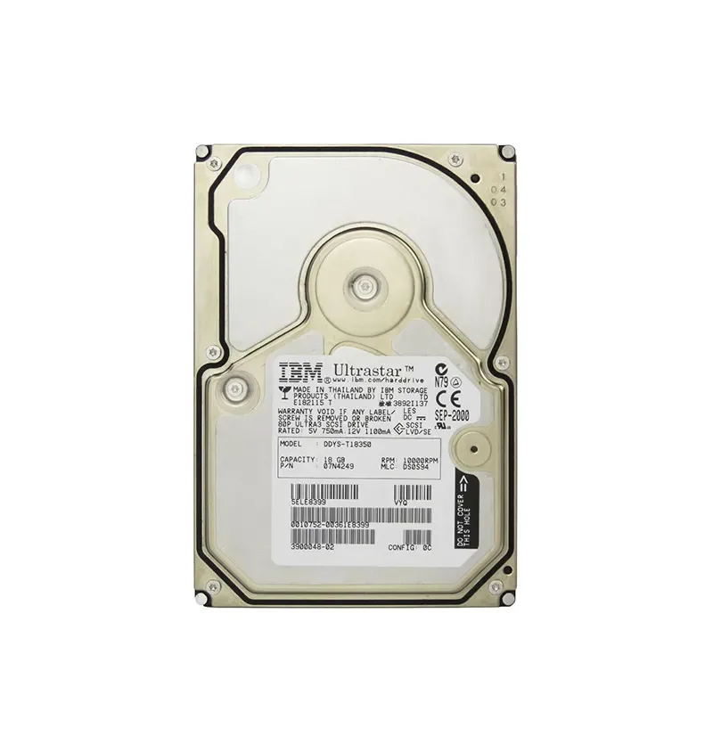07N4249 - IBM 18GB 10000RPM Ultra 160 SCSI 3.5-inch Hard Drive