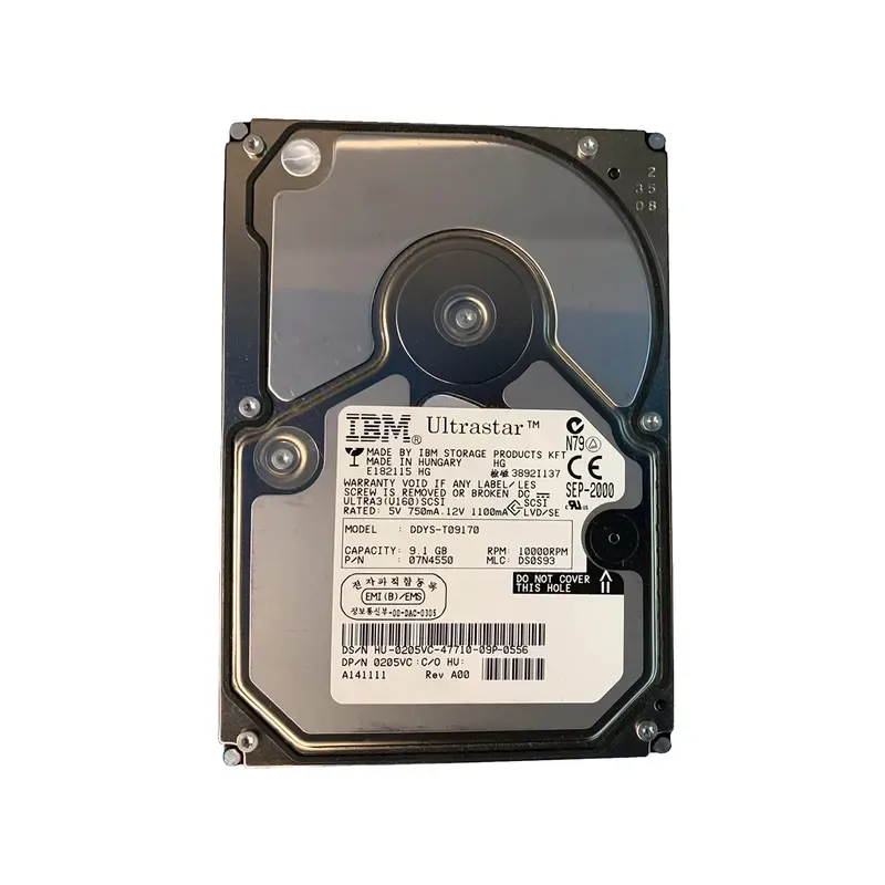 07N4550 - IBM 9GB 10000RPM Ultra 160 SCSI 3.5-inch Hard Drive
