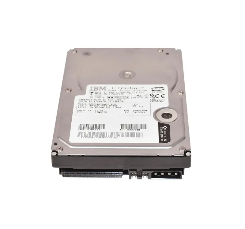 07N6353 - IBM 18GB 10000RPM Ultra 160 SCSI 3.5-inch Hard Drive