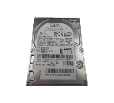 07N9505 - IBM 60GB 5400RPM ATA / 100 2MB Cache 2.5-inch Hard Drive