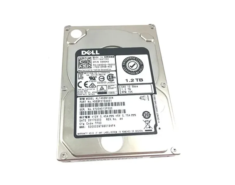 089D42 - Dell 1.2TB 10000RPM SAS 12Gb/s 3.5-inch Hybrid Hard Drive with Tray