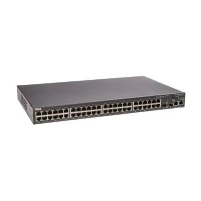 08H470 - Dell PowerConnect 3448P 48 x Ports POE 10/100Base-T + 2 x Gigabit Ports SFP Rack-mountable Layer 2 Managed Fast Ethernet Switch
