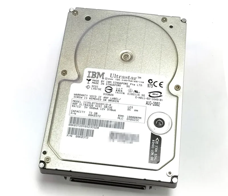 08K0322 - IBM Ultrastar 146Z10 146GB 10000RPM Ultra-320 SCSI 8MB Cache 68-Pin 3.5-inch Hard Disk Drive