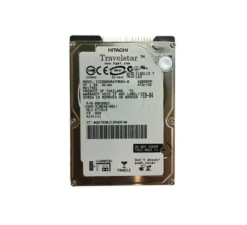 08K0863 - IBM 60GB 4200RPM ATA-100 2.5-inch Hard Drive