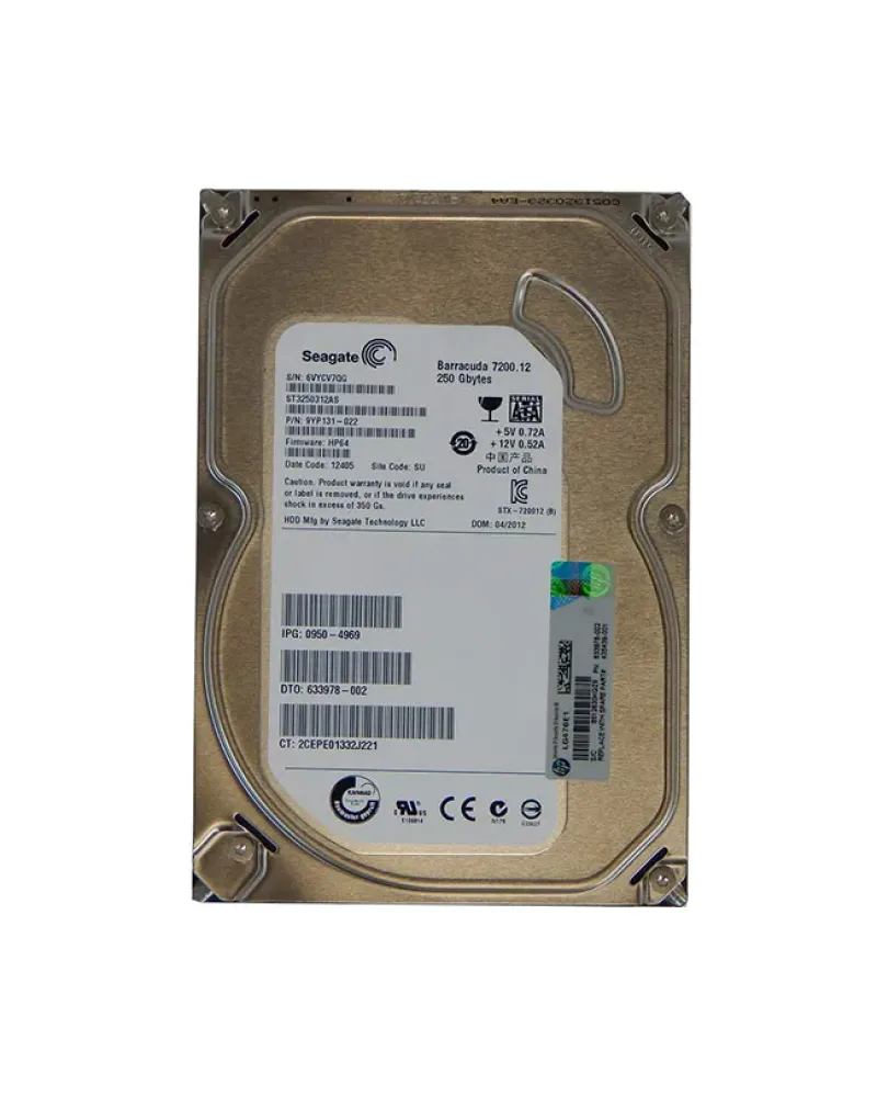 0950-4969 - HP 250GB 7200RPM SATA 3Gb/s 3.5-inch Hard Drive
