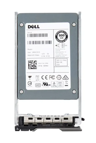 0989R8 - Dell 800GB Multi-Level Cell (MLC) SAS 12Gb/s 2.5-inch Solid State Drive