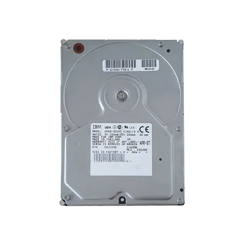 09J1038 - IBM 2.1GB 5400RPM Ultra SCSI 3.5-inch Hard Drive