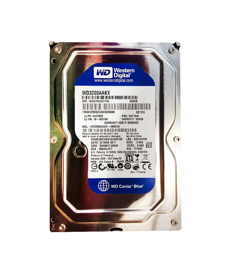 0A37655 - Lenovo 320GB 7200RPM SATA 3Gb/s 3.5-inch Hard Drive