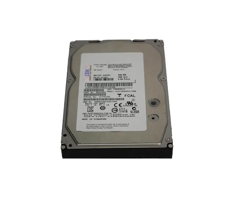 0B24489 - IBM Hitachi 450GB 15000RPM Fibre Channel 4Gb/s 16MB Cache 3.5-inch Hard Drive