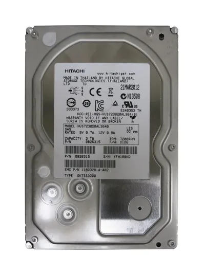 0B26343 - Hitachi 2TB 7200RPM SAS 6Gb/s 64MB Cache 3.5-inch Hard Drive