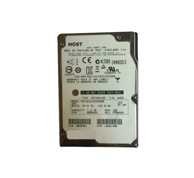 0B28491 - Hitachi Ultrastar C10K1200 1.2TB 10000RPM SAS 6Gb/s 64MB Cache 2.5-inch Hard Drive