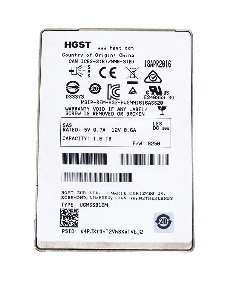 Hitachi 0B28658 800GB SAS 12Gb/s 2.5-inch Solid State Drive . In Stock