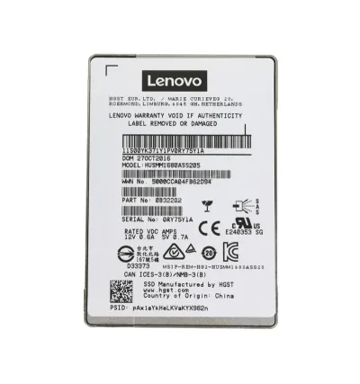0B32202 - Hitachi 800GB Multi-Level Cell SAS 12Gb/s Crypto Sanitize Solid State Drive for x3500 M5 (5464)