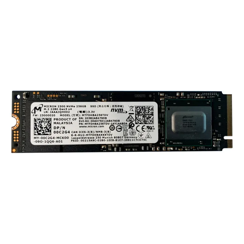 Dell 0C2G4 Dell 00C2G4 / 0C2G4 256GB PCI Express NVMe 3.0 x4 M.2 2280 Solid State Drive. In Stock