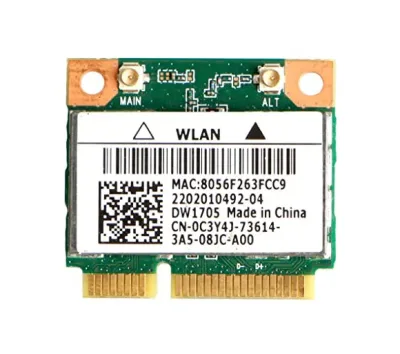 0C3Y4J - Dell DW1705 Mini PCI Express Wireless WiFi WLAN / Bluetooth Card for Inspiron 17r 5721 / 15R 5521