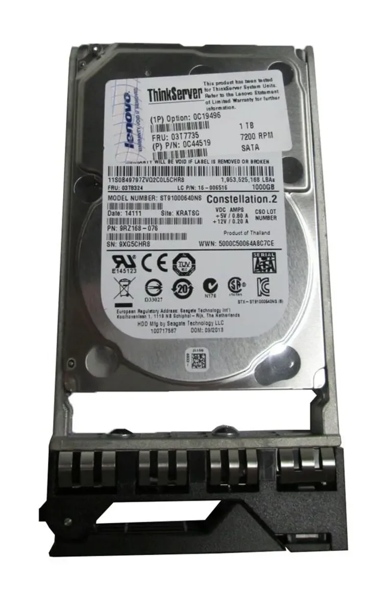 0C44519 - Lenovo 1TB 7200RPM SATA 6Gb/s 2.5-inch Hard Drive