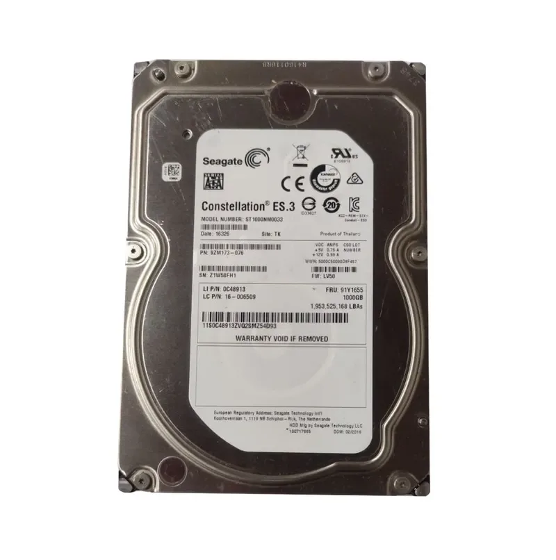 0C48913 - Lenovo 1TB 7200RPM SATA 6Gb/s 128MB Cache 3.5-inch Hard Drive