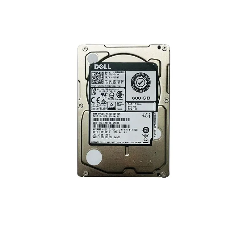0DYDW0 - Dell 600GB 15000RPM SAS 12Gb/s Hot-Swappable 2.5-inch Hard Drive