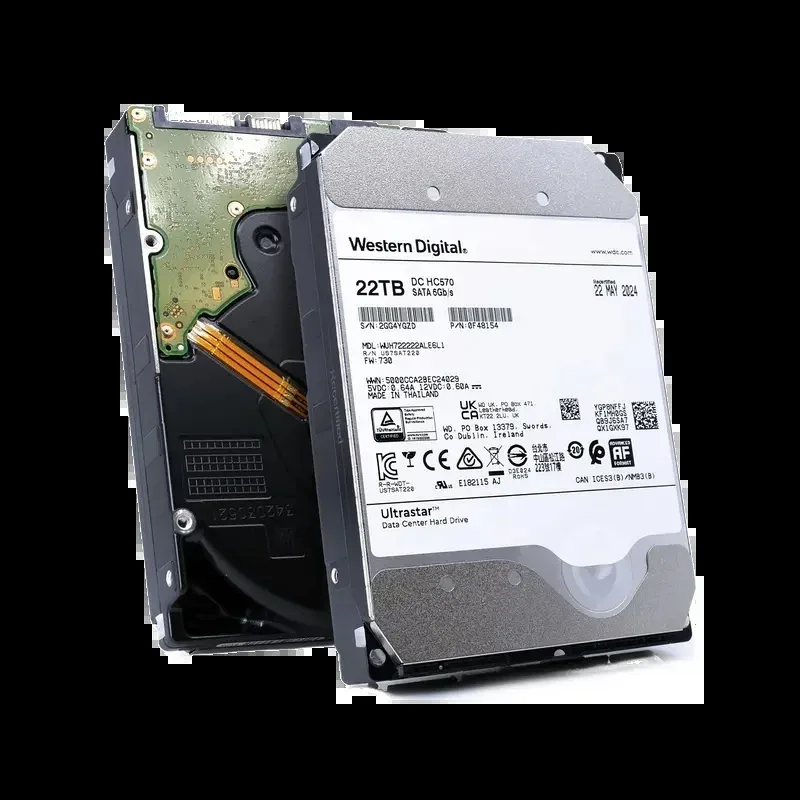 Western 0F48154 Western Digital 0F48154 Ultrastar DC HC570 22TB 7200RPM 6Gb/s SATA 512MB Cache 512e 3.5-Inch Hard Drive. In Stock
