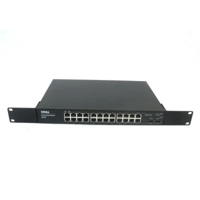 0F491K - Dell PowerConnect 2824 24 x Ports 10/100/1000Base-T + 2 x SFP Expansion Slot Rack-mountable 1U Layer 3 Managed Gigabit Ethernet Switch