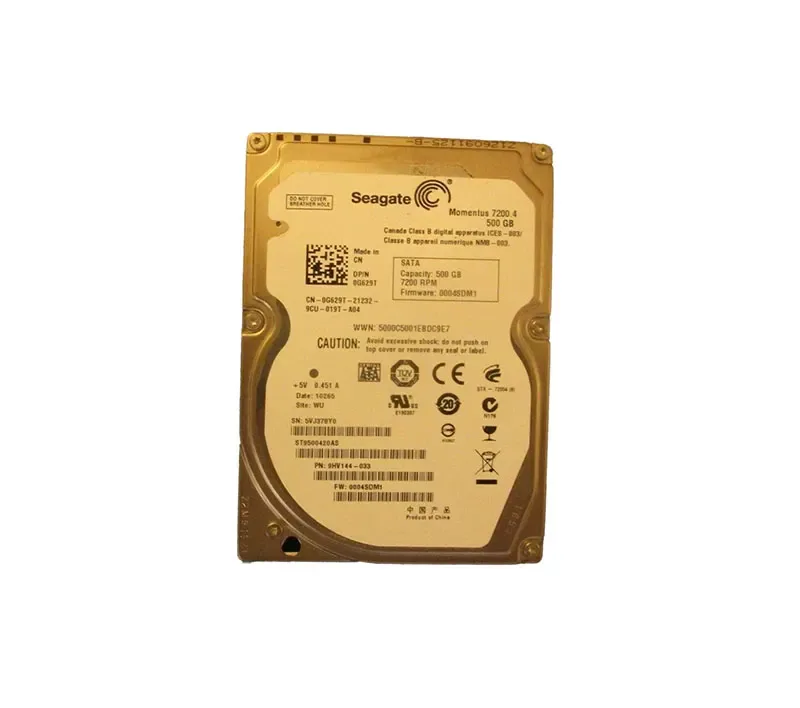 0G629T - Dell 500GB 7200RPM SATA 2.5-inchHard Drive