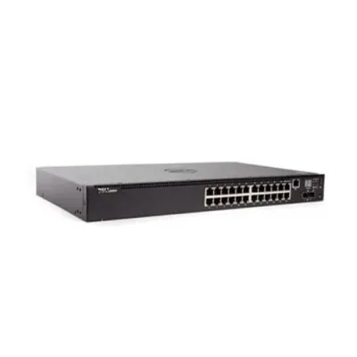 0GF8HJ - Dell Networking N2024P 24 x Ports 10/100/1000Base-T PoE+ + 2 x Ports 10 Gigabit Ethernet SFP+ Rack-Mountable 1U Layer 2 Managed Gigabit Ethernet Network Switch