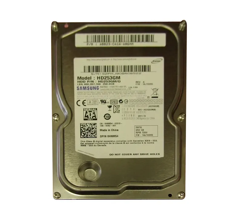 0HNM54 - Dell 250GB 7200RPM SATA 3.5-inch Hard Drive