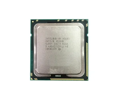 0HW43V - Dell 3.60GHz 6.40GT/s QPI 12MB L3 Cache Intel Xeon X5687 Quad Core Processor