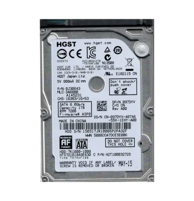 0J30643 - Dell / Hitachi 1TB 7200RPM SATA 6Gb/s 32MB Cache 2.5-inch Hard Drive