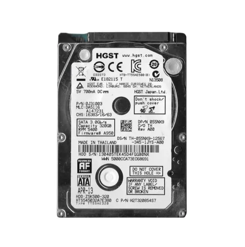 0J31003 - Hitachi 320GB 5400RPM SATA 3Gb/s 2.5-inch Hard Drive