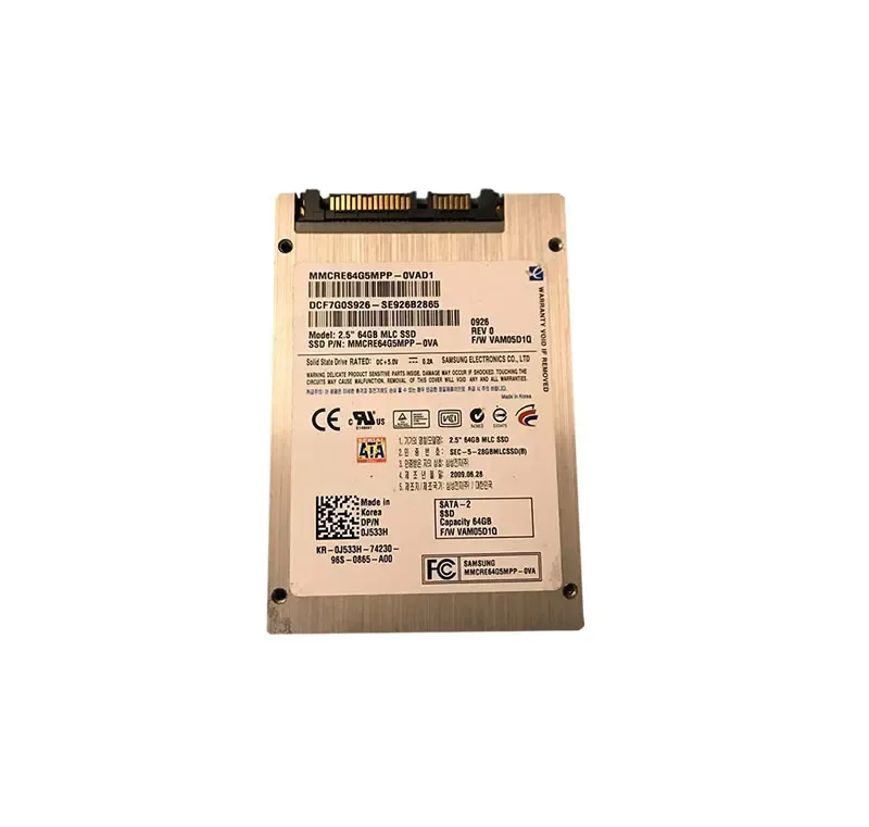 0J533H - Dell 64GB SATA SSD Hard Disk Drive