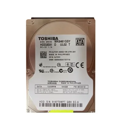 0J7C91 - Dell 640GB 7200RPM SATA 2.5-inch Laptop XPS L501XHard Drive