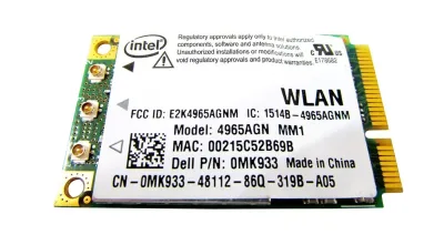 0MK933 - Dell 4965AGN Mini PCI Wireless Card