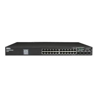 0MY287 - Dell PowerConnect 6224 24 x Ports 10/100/1000Base-T + 4 x SFP Shared Gigabit Ethernet Layer 3 Managed Switch