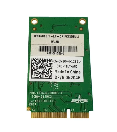 0N204H - Dell Broadcom 4312 802.11B/G Wireless LAN Mini Card Module foDell Mini 910 Vostro A90