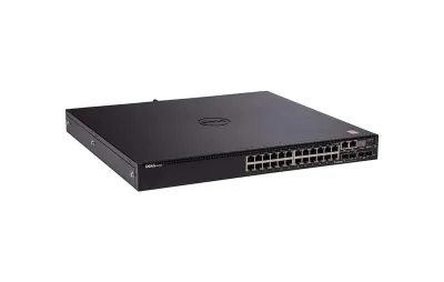 0N3024 - Dell EMC PowerSwitch N3000 Series N3024 24 x Ports 10/100/1000Base-T + 2 x Ports 10 Gigabit SFP+ 2 x 1000Base-T Combo Ports Rack-Mountable Layer 3 Managed Gigabit Ethernet Switch