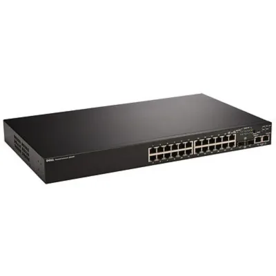 0P489K - Dell PowerConnect 3524P 24 x Ports 10/100Base-T PoE + 2 x Ports Shared SFP + 2 x Ports 10/100/1000Base-T Fast Ethernet Manageable Stackable Ethernet Switch