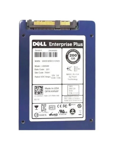 0P7FY - Dell 200GB Multi-Level Cell (MLC) SAS 6Gb/s 3.5-inch Solid State Drive