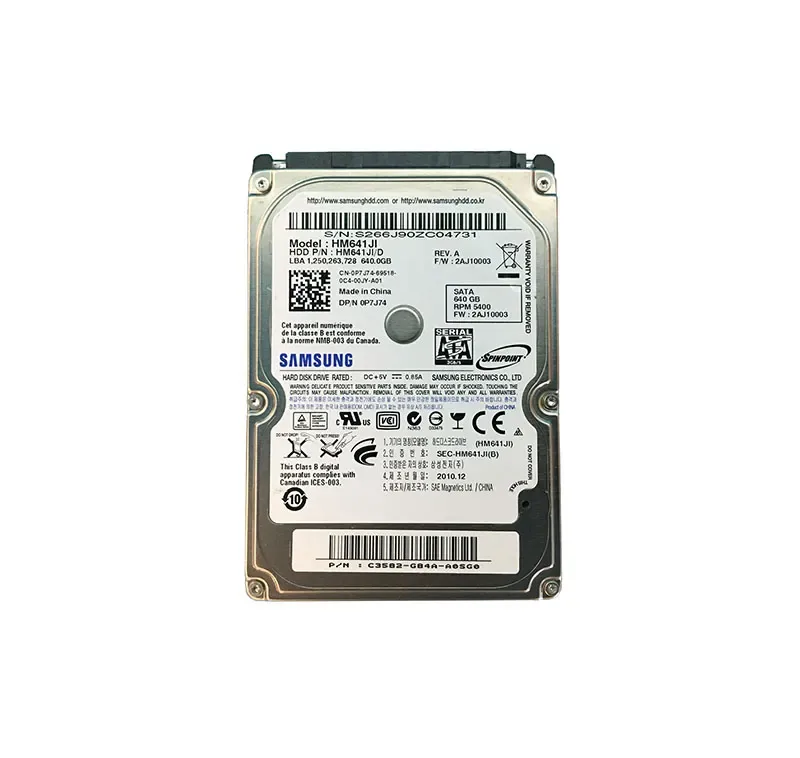 0P7J74 - Dell 640GB 5400RPM SATA 2.5-inchHard Drive