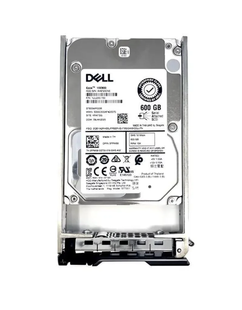 0PMNR5 - Dell 600GB 15000RPM SAS 12Gb/s 2.5-inch Hard Drive